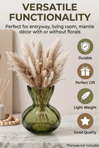 Bud Glass Flower Vase – Green (3.6") - view 3