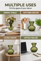 Bud Glass Flower Vase – Green (3.6") - view 5