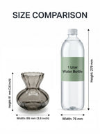 Bud Glass Flower Vase – Grey (3.6") - view 4