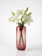 Capsule Glass Flower Vase – Red (13.7")