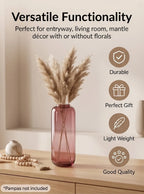 Capsule Glass Flower Vase – Red (13.7") - view 3