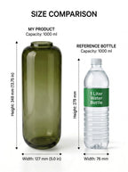 Capsule Glass Flower Vase – Green (13.7") - view 4
