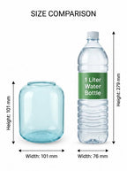 Capsule Glass Flower Vase – Blue (4") - view 4