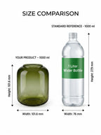 Capsule Glass Flower Vase – Green (4") - view 4