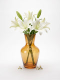 Decanter Glass Flower Vase – Gold (5.5")