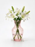 Decanter Glass Flower Vase – Pink (5.5")