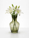 Decanter Glass Flower Vase – Green (5.5")