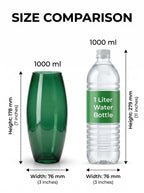 Glass Flower Vase – Green (7") - view 4