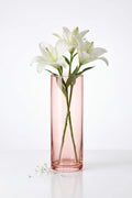 Dibba Glass Flower Vase – Pink (9.8")