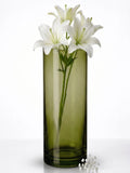 Dibba Glass Flower Vase – Green (9.8")