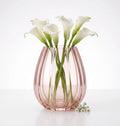 Antique Glass Flower Vase – Pink (9.8")