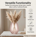 Antique Glass Flower Vase – Pink (9.8") - view 3