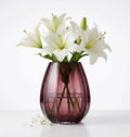 Fali Glass Flower Vase – Red (9.8")