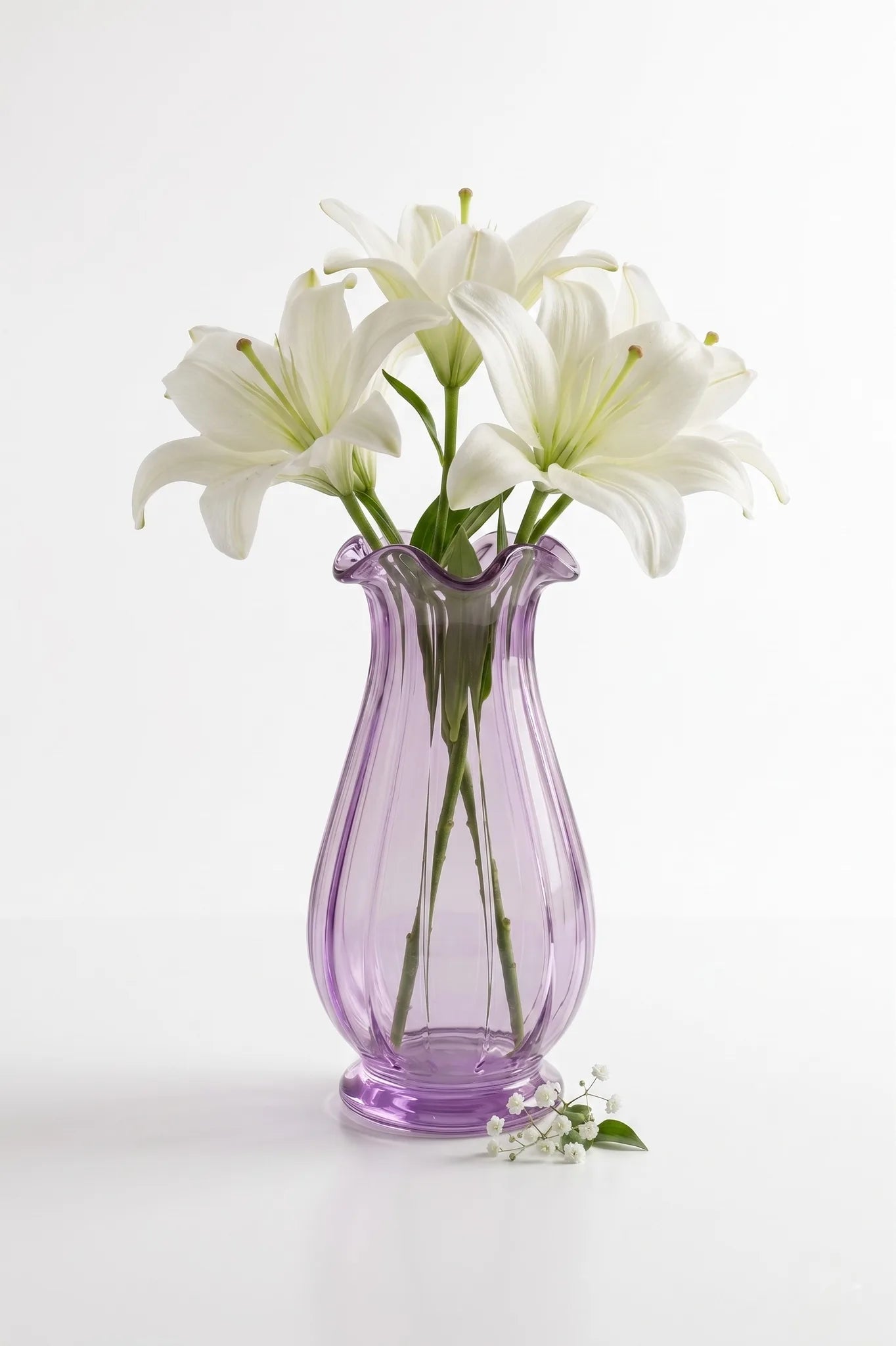 Fenton Glass Flower Vase – Clear (8.7")