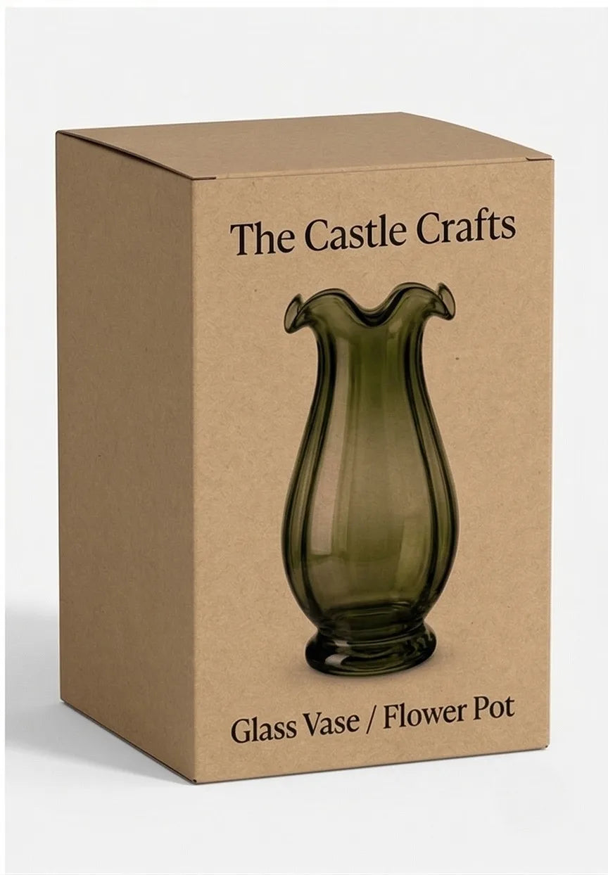Fenton Glass Flower Vase – Green (8.7") - view 5