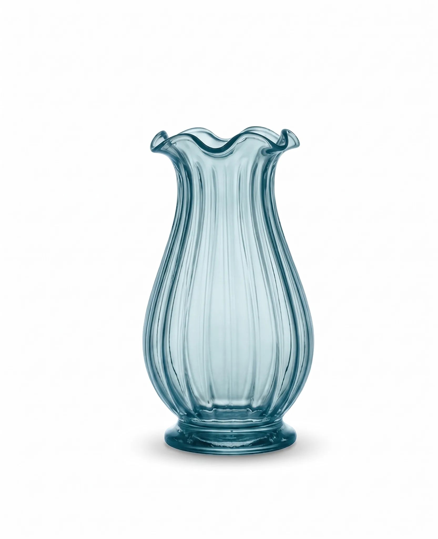 Fenton Glass Flower Vase – Blue (8.7") - view 2