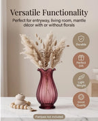 Fenton Glass Flower Vase – Red (8.7") - view 5