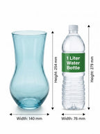Jug Glass Flower Vase – Blue (9.8") - view 4