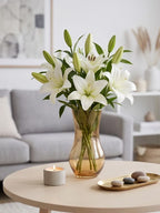 Jug Glass Flower Vase – Gold (9.8") - view 2