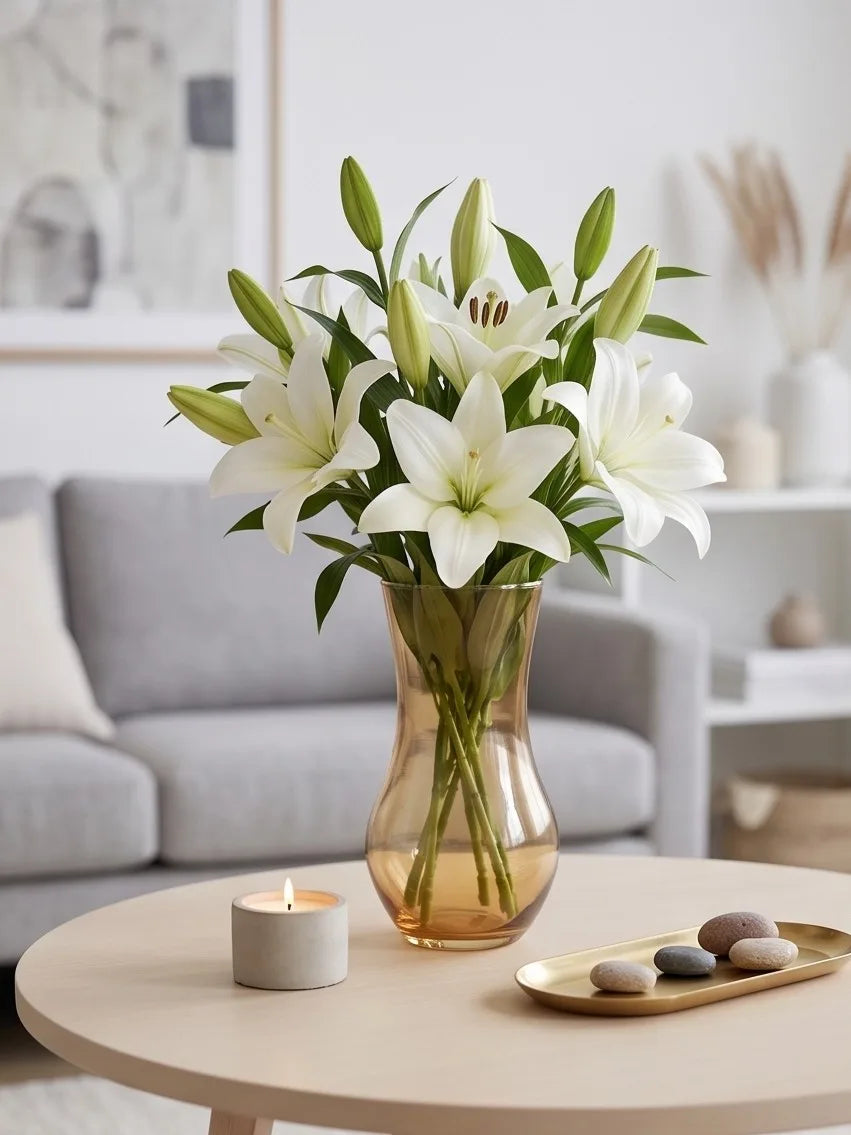 Jug Glass Flower Vase – Gold (9.8") - view 2