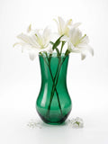 Jug Glass Flower Vase – Green (9.8")