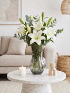 Jug Glass Flower Vase – Grey (9.8") - view 2