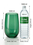 Jug Glass Flower Vase – Green (9.1") - view 4