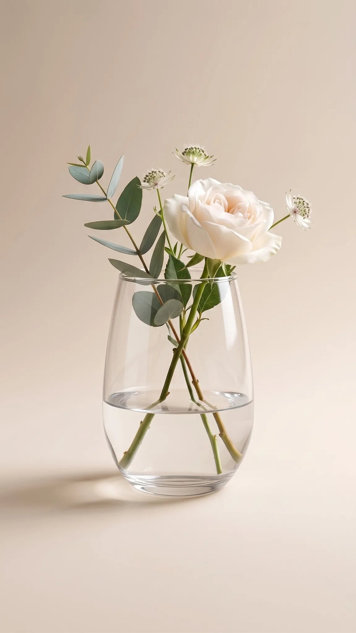Jug Glass Flower Vase – Clear (9.1")
