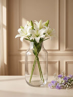 Long Neck Glass Flower Vase – Clear (11.8") - view 2
