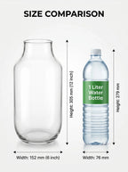 Long Neck Glass Flower Vase – Clear (11.8") - view 4
