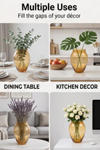 Glass Flower Vase – Gold (8.7") - view 5