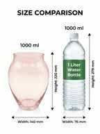 Glass Flower Vase – Pink (8.7") - view 4
