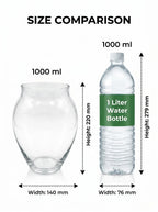 Glass Flower Vase – Clear (8.7") - view 4