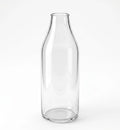 Bottle Glass Flower Vase – Clear (9.4")