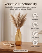 Bottle Glass Flower Vase – Gold (9.4") - view 3