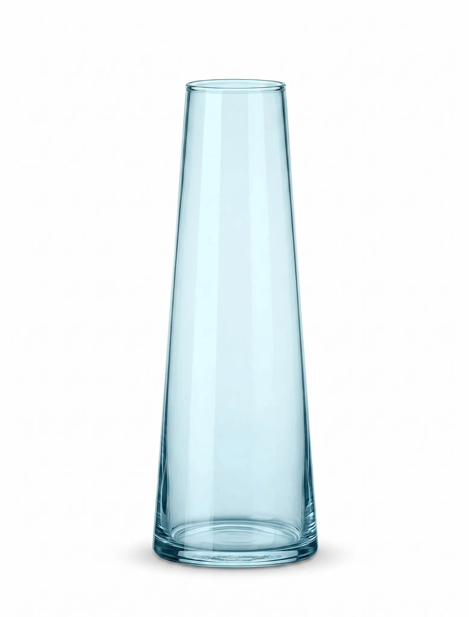 Tower Glass Flower Vase – Blue (7.9") - view 2