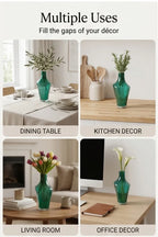 One Side Glass Flower Vase – Blue (12.2") - view 5