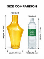 One Side Glass Flower Vase – Yellow (12.2") - view 4