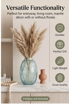 Pineapple Glass Flower Vase – Blue (8") - view 3