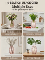 Pineapple Glass Flower Vase – Pink (8") - view 3