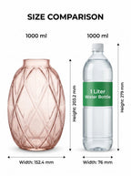 Pineapple Glass Flower Vase – Pink (8") - view 4