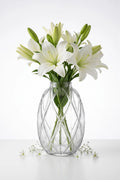 Pineapple Glass Flower Vase – Clear (8")