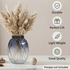 Pineapple Glass Flower Vase – Grey (8") - view 2