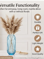Pineapple Glass Flower Vase – Blue (12") - view 3