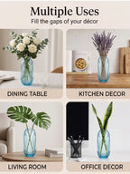 Pineapple Glass Flower Vase – Blue (12") - view 5
