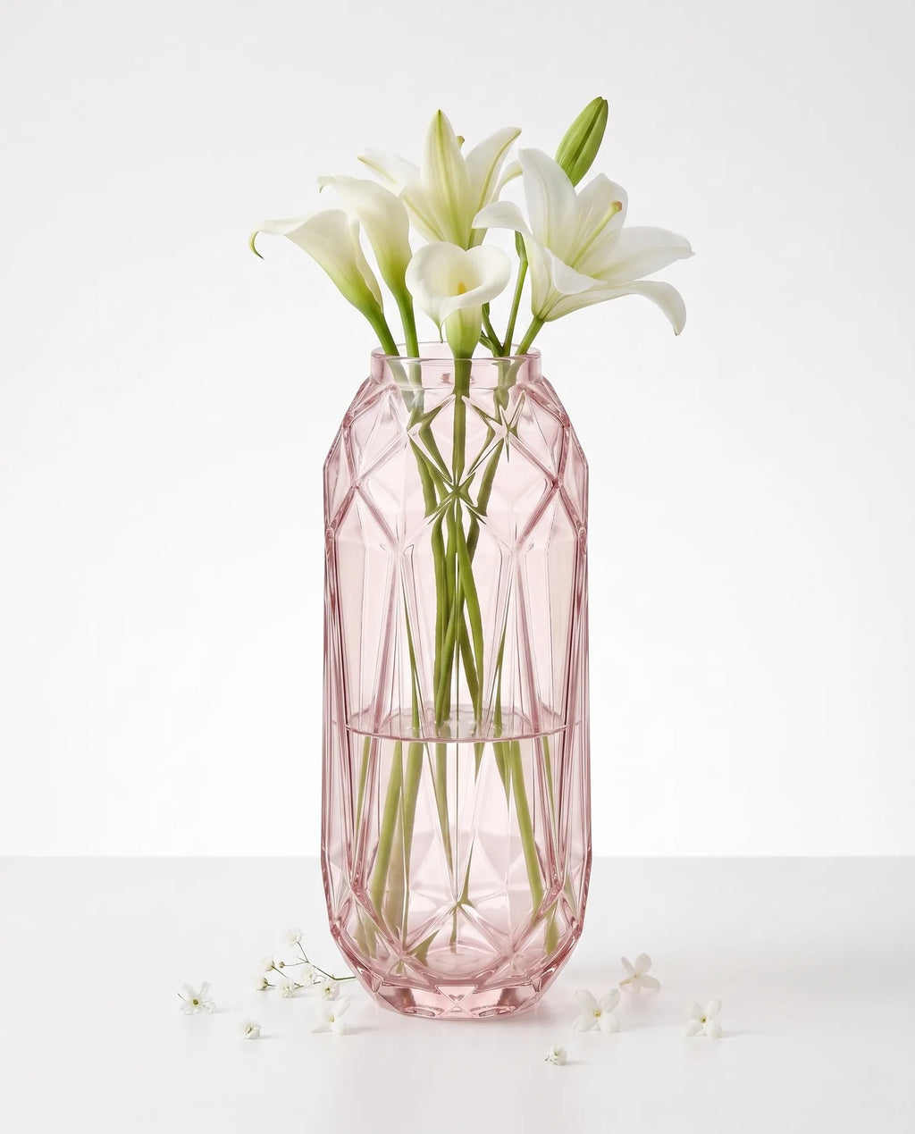 Pineapple Glass Flower Vase – Pink (12")