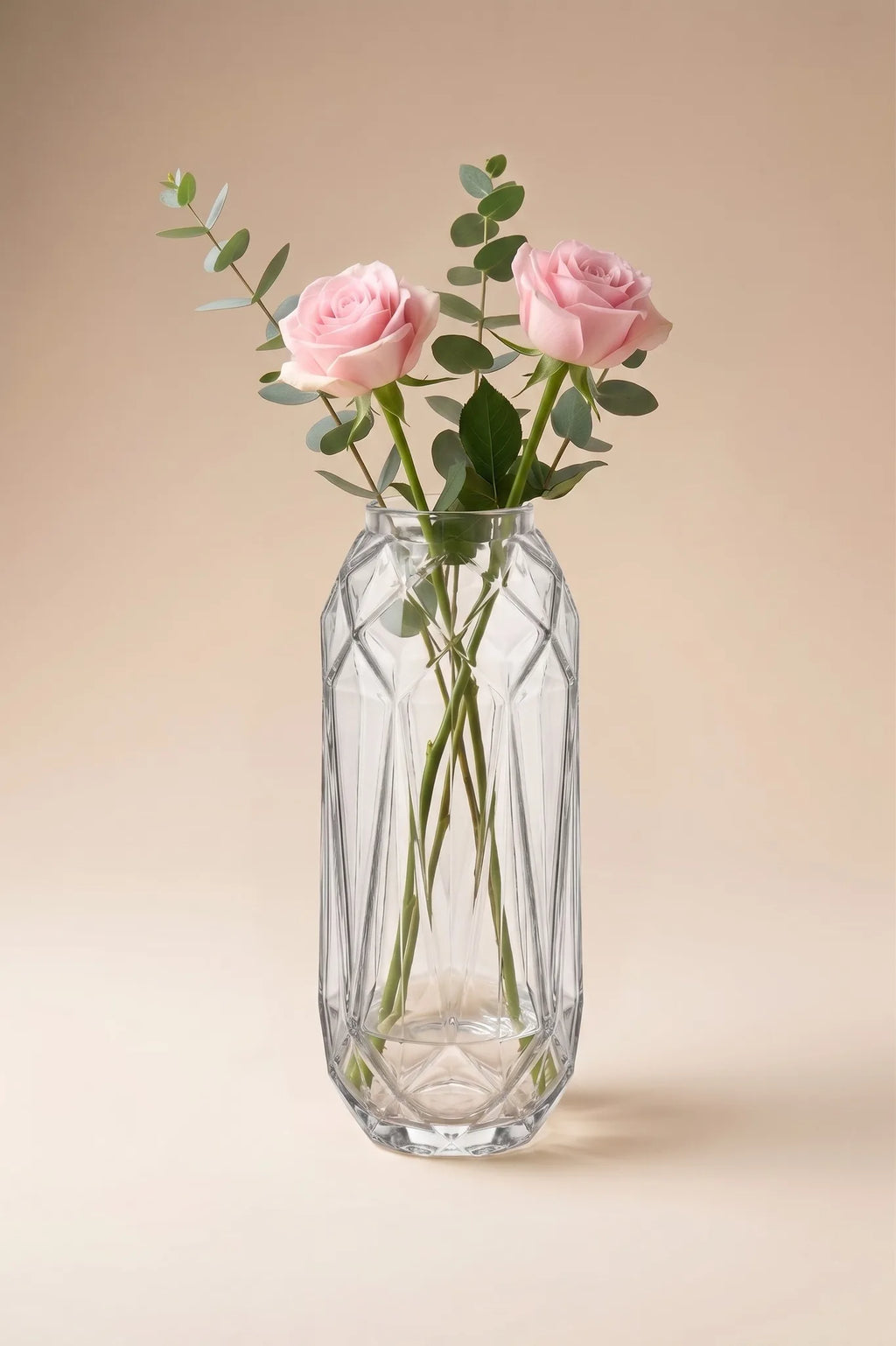 Pineapple Glass Flower Vase – Clear (12")