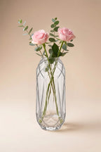 Pineapple Glass Flower Vase – Clear (12")