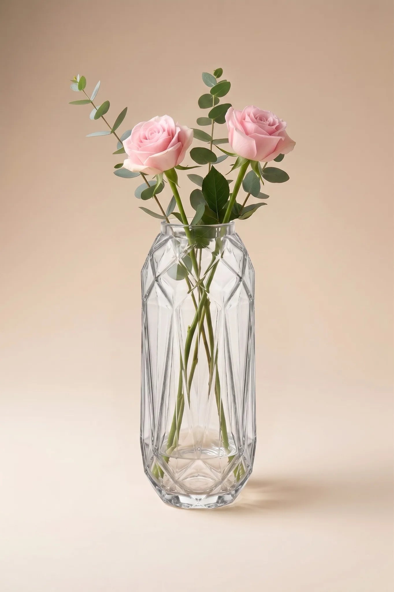 Pineapple Glass Flower Vase – Clear (12")