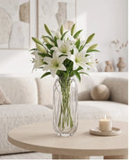 Pineapple Glass Flower Vase – Clear (12") - view 2
